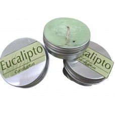 VELAS  DE TÉ DE LIMON Y EUCALIPTO AROMATICA LATA PEQUEÑITA LEMONG